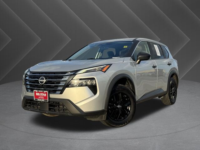 2024 Nissan Rogue S Silver at Central Houston Nissan