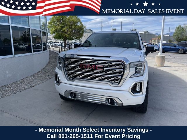 White Frost Tricoat 2019 GMC Sierra 1500 Denali Crew Cab 4WD Pickup Truck Four-Wheel Drive Automatic