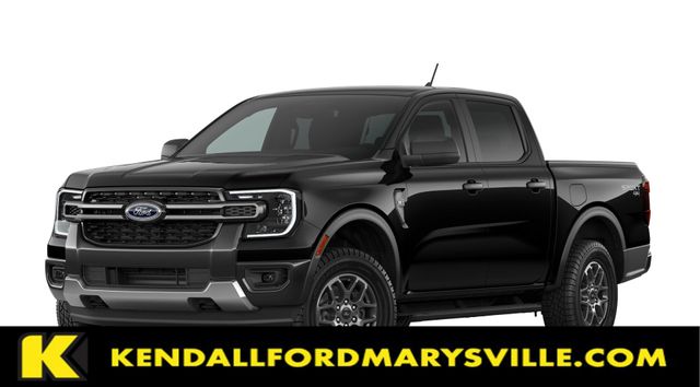 Shadow Black 2026 Ford Ranger Pickup Truck Four-Wheel Drive Automatic