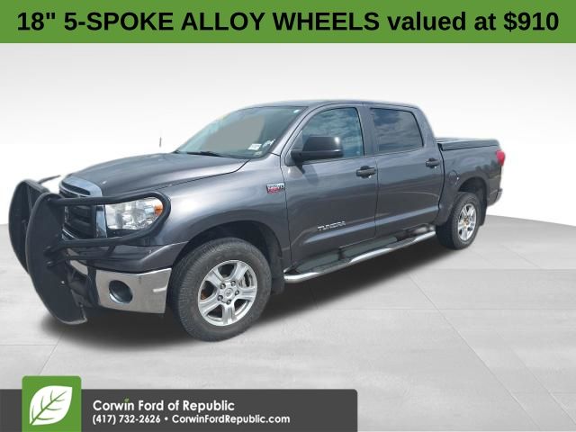 Magnetic Gray Metallic 2012 Toyota Tundra Tundra Grade CrewMax 5.7L FFV 4WD Pickup Truck Four-Wheel Drive 6-Speed Automatic Overdrive