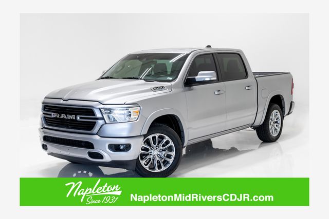 Billet Silver Metallic Clearcoat 2022 RAM 1500 Laramie Crew Cab 4WD Pickup Truck Four-Wheel Drive 8-Speed Automatic