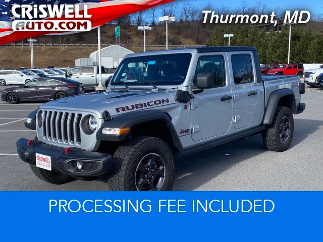Silver Zynith Clearcoat 2022 Jeep Gladiator Rubicon Crew Cab 4WD Pickup Truck Four-Wheel Drive 8-Speed Automatic