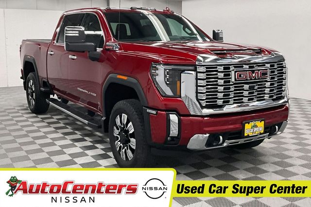 Volcanic Red Tintcoat 2024 GMC Sierra 3500HD Pickup Truck Four-Wheel Drive 10-Speed Automatic