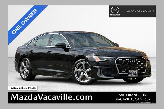 Brilliant Black 2024 Audi A6 quattro Premium Plus 55 TFSI Sedan All-Wheel Drive 7-Speed Automatic