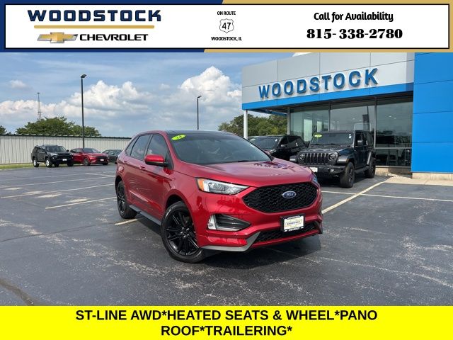 Rapid Red Metallic Tinted Clearcoat 2024 Ford Edge ST Line AWD SUV / Crossover All-Wheel Drive 8-Speed Automatic
