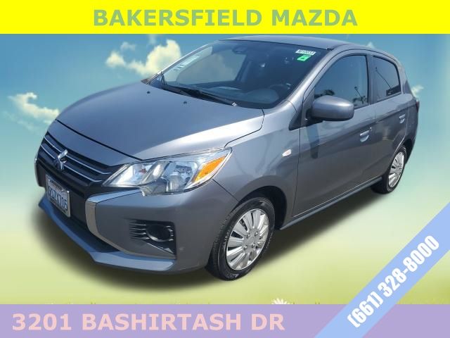 Gray 2021 Mitsubishi Mirage ES FWD Hatchback Front-Wheel Drive Continuously Variable Transmission