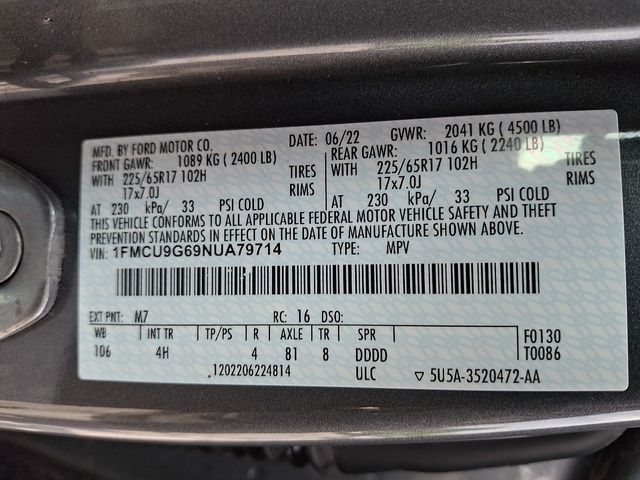Used 2022 Ford Escape SUV