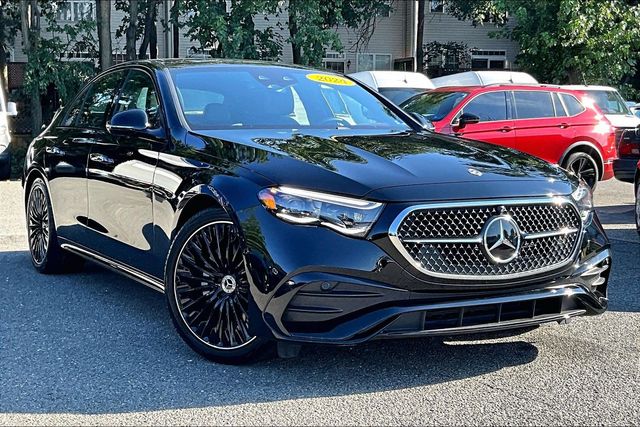 Black 2024 Mercedes-Benz E-Class Sedan All-Wheel Drive 9-Speed Automatic