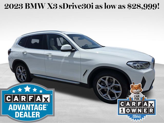 Alpine White 2023 BMW X3 SUV / Crossover Rear-Wheel Drive 8-Speed Automatic