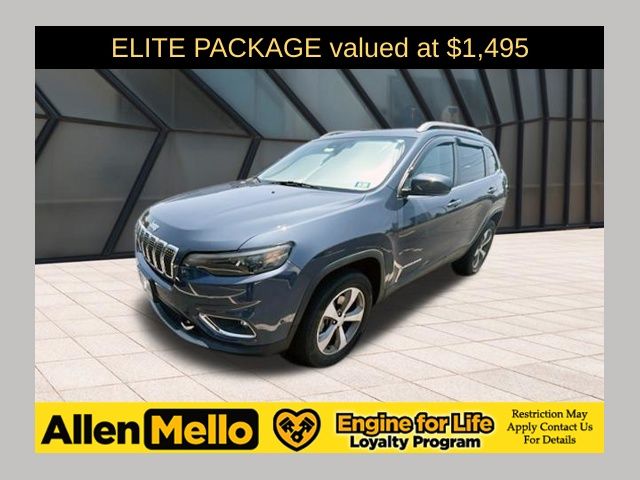 Slate Blue Pearlcoat 2021 Jeep Cherokee SUV / Crossover Four-Wheel Drive 9-Speed Automatic