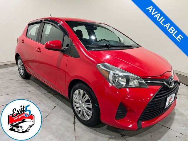 Absolutely Red 2015 Toyota Yaris Hatchback Front-Wheel Drive 4-Speed Automatic Overdrive
