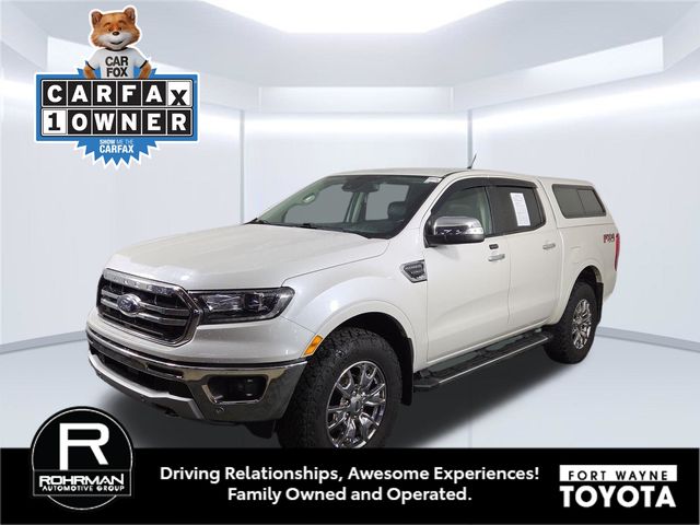 White Platinum Clearcoat 2019 Ford Ranger Pickup Truck Four-Wheel Drive Automatic