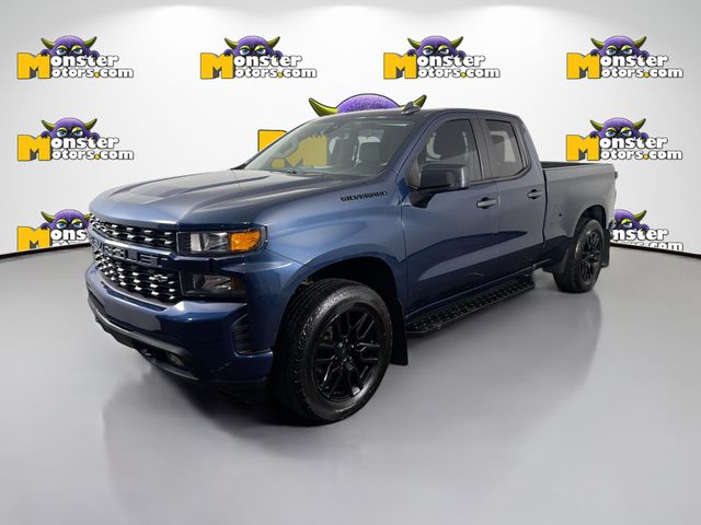 Blue 2021 Chevrolet Silverado 1500 Pickup Truck Four-Wheel Drive 6-Speed Automatic Overdrive