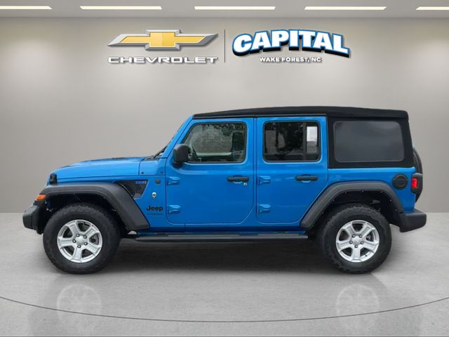 Used 2022 Blue Jeep Unlimited Sport S image 2