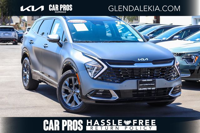 Shadow Matte Gray 2024 Kia Sportage Hybrid SUV / Crossover All-Wheel Drive 6-Speed Automatic