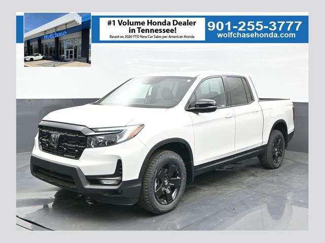 Platinum White Pearl 2026 Honda Ridgeline Black Edition AWD Pickup Truck All-Wheel Drive 9-Speed Automatic