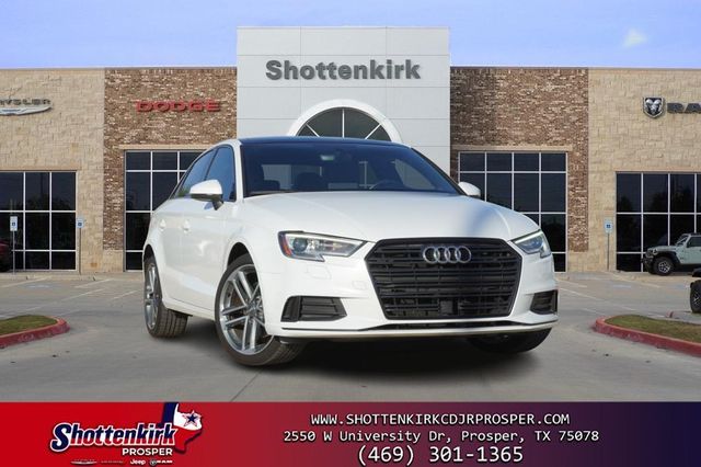 Glacier White 2020 Audi A3 Sedan Front-Wheel Drive 7-Speed Automatic