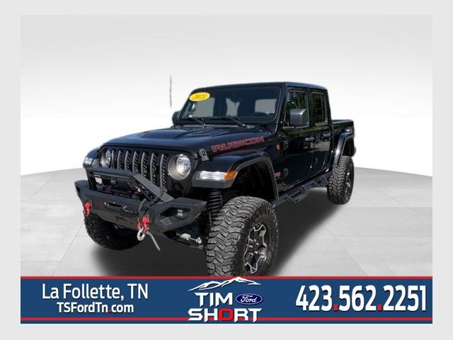Black Clearcoat 2021 Jeep Gladiator Pickup Truck Four-Wheel Drive 6-Speed Manual