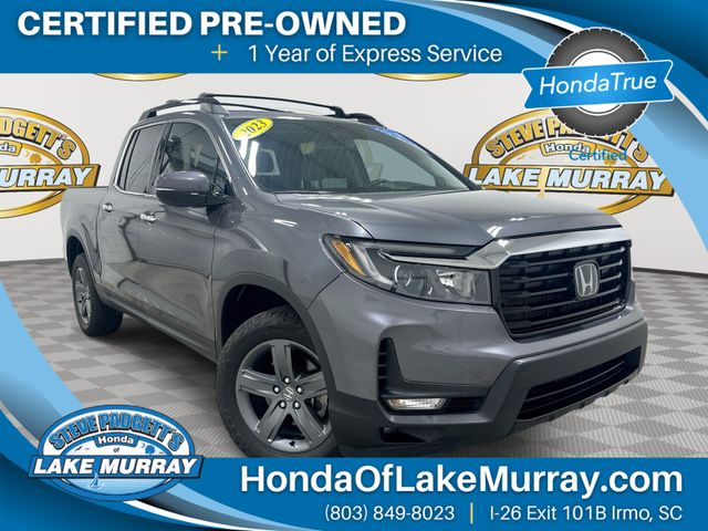 Gray (Modern Steel Metallic) 2023 Honda Ridgeline RTL-E AWD Pickup Truck All-Wheel Drive 9-Speed Automatic