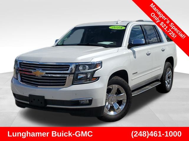White (Iridescent Pearl Tricoat) 2018 Chevrolet Tahoe SUV / Crossover Four-Wheel Drive 6-Speed Automatic Overdrive