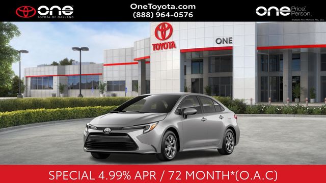 Silver 2026 Toyota Corolla Hybrid LE FWD Sedan Front-Wheel Drive Continuously Variable Transmission