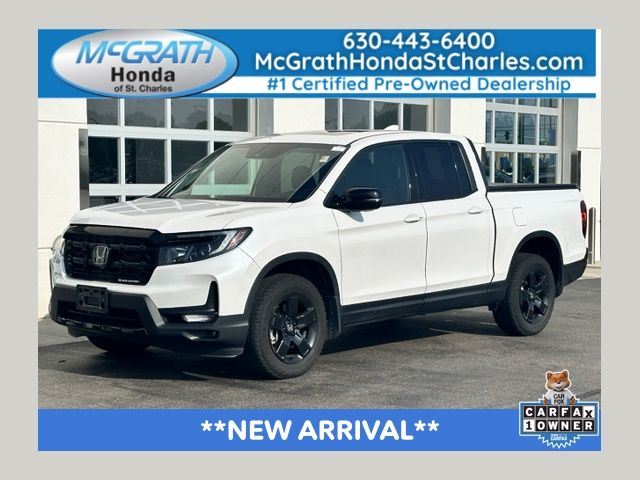Platinum White Pearl 2025 Honda Ridgeline Pickup Truck All-Wheel Drive 9-Speed Automatic