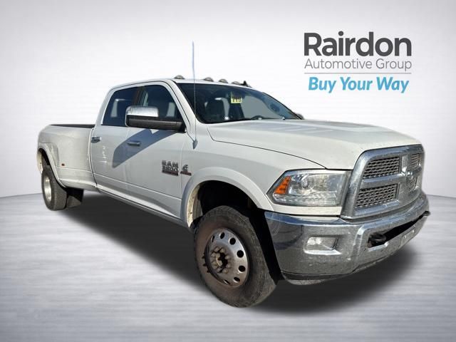 Bright White Clearcoat 2014 RAM 3500 Laramie Crew Cab LB DRW 4WD Pickup Truck Four-Wheel Drive 6-Speed Automatic