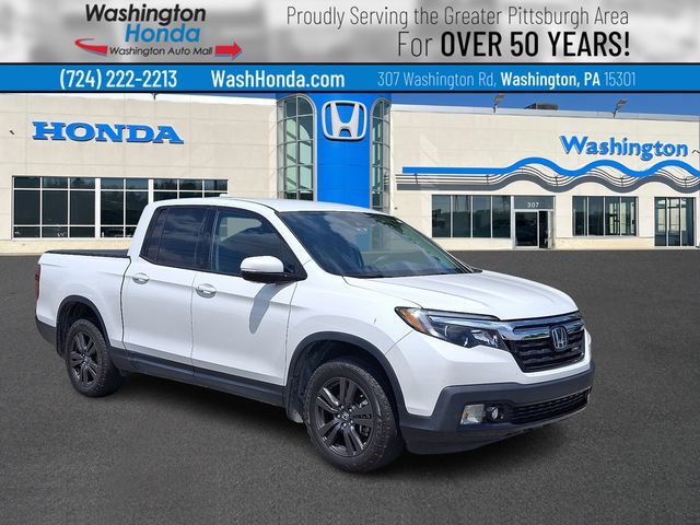 Platinum White Pearl 2020 Honda Ridgeline Pickup Truck All-Wheel Drive 9-Speed Automatic
