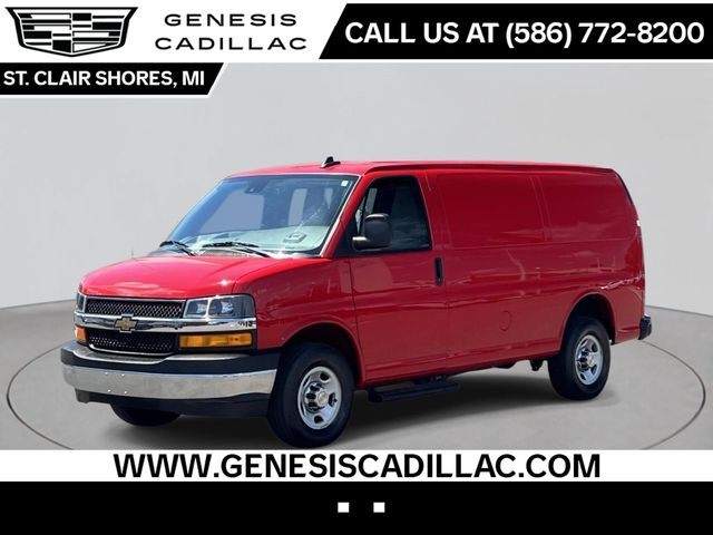 Red Hot 2024 Chevrolet Express Cargo Van Rear-Wheel Drive 