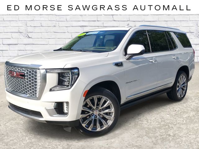 White Frost Tricoat 2022 GMC Yukon Denali 4WD SUV / Crossover Four-Wheel Drive