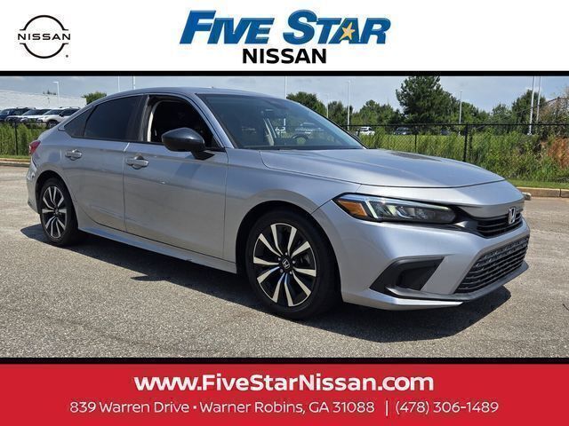 Morning Mist Metallic 2023 Honda Civic Sedan Front-Wheel Drive Continuously Variable Transmission