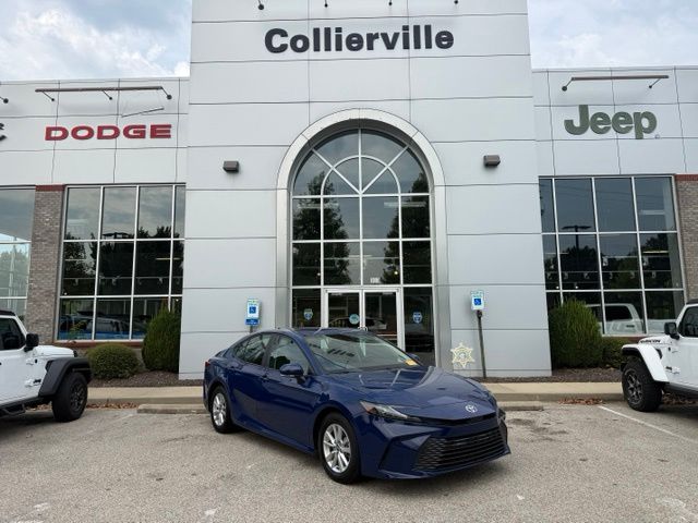 Blue 2025 Toyota Camry Sedan Front-Wheel Drive Continuously Variable Transmission