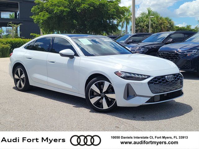 Glacier White 2025 Audi A5 Sedan All-Wheel Drive 7-Speed Automatic