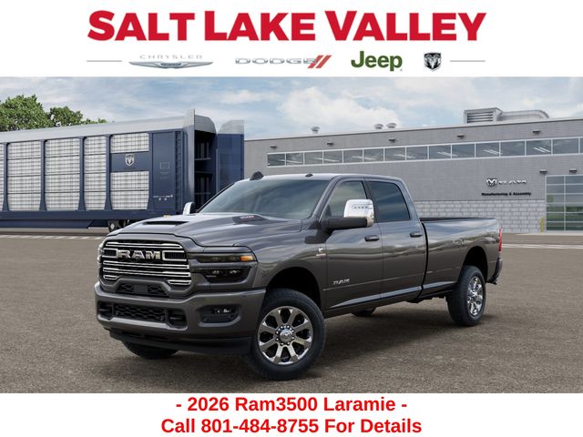 Gray (Granite Crystal Metallic Clearcoat) 2026 RAM 3500 Laramie Crew Cab LB 4WD Pickup Truck Four-Wheel Drive 8-Speed Automatic