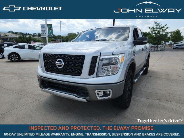Brilliant Silver Metallic 2017 Nissan Titan Pickup Truck Four-Wheel Drive 7-Speed Automatic
