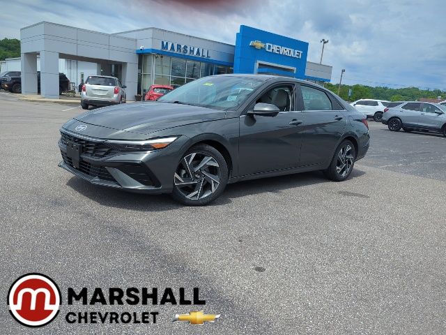 Amazon Gray 2024 Hyundai Elantra Limited FWD Sedan Front-Wheel Drive Continuously Variable Transmission