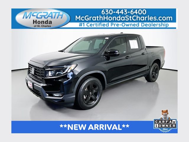 Crystal Black Pearl 2023 Honda Ridgeline Pickup Truck All-Wheel Drive 9-Speed Automatic
