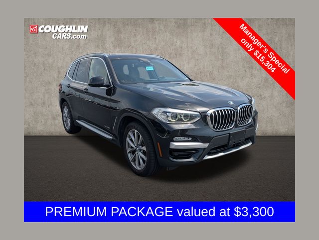 Black Sapphire Metallic 2018 BMW X3 SUV / Crossover All-Wheel Drive 8-Speed Automatic