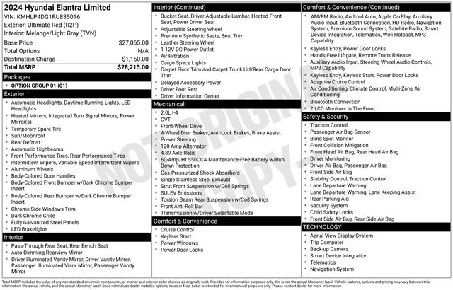 Used 2024 Hyundai Elantra For Sale in Indianapolis, IN