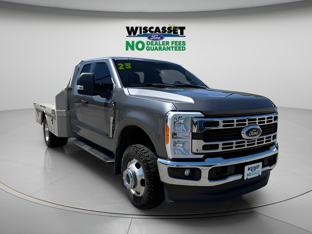 Gray Metallic 2023 Ford F-350 Super Duty Chassis Pickup Truck Four-Wheel Drive Automatic