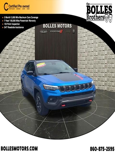 Hydro Blue Pearlcoat 2025 Jeep Compass SUV / Crossover Four-Wheel Drive 8-Speed Automatic