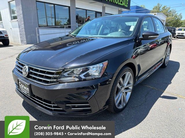 Black 2018 Volkswagen Passat Sedan Front-Wheel Drive 6-Speed Automatic
