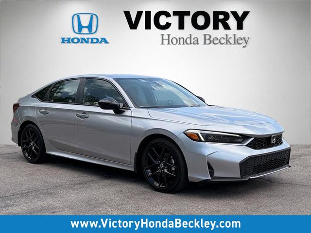 Silver Metallic 2025 Honda Civic Hybrid Sedan Front-Wheel Drive Continuously Variable Transmission