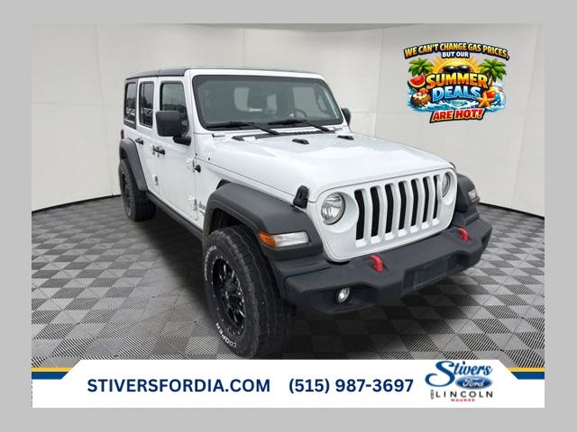 Bright White Clearcoat 2019 Jeep Wrangler Unlimited Sport S 4WD SUV / Crossover Four-Wheel Drive 8-Speed Automatic