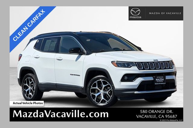 Bright White Clearcoat 2024 Jeep Compass Limited 4WD SUV / Crossover Four-Wheel Drive 8-Speed Automatic