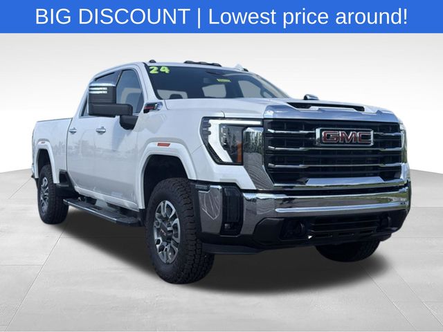 White Frost 2024 GMC Sierra 3500HD Pickup Truck Four-Wheel Drive Automatic