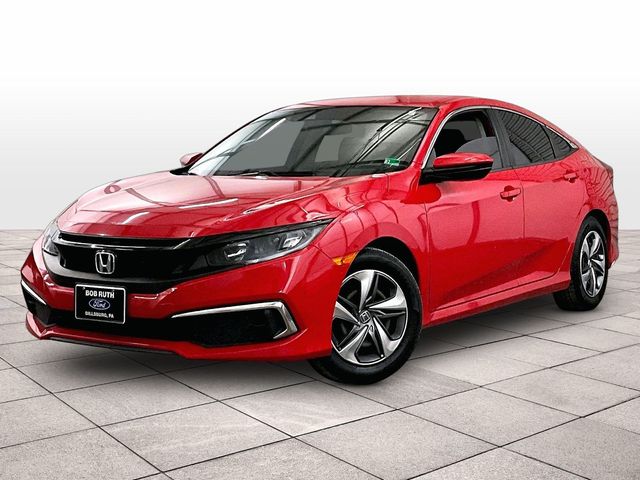 2020 Honda Civic LX Red at Subaru and VW of Moon Township