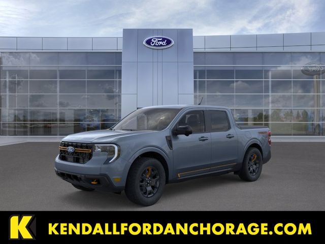Blue (Azure Gray Metallic) 2026 Ford Maverick Tremor SuperCrew AWD Pickup Truck All-Wheel Drive 8-Speed Automatic