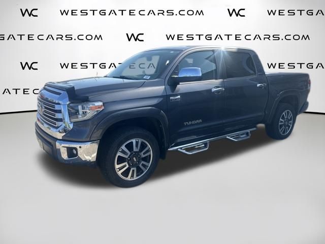 Magnetic Gray Metallic 2018 Toyota Tundra Limited CrewMax 5.7L FFV 4WD Pickup Truck Four-Wheel Drive 6-Speed Automatic Overdrive