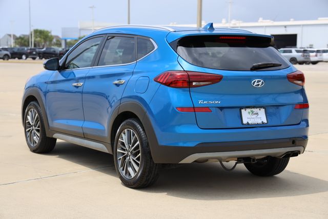 2021 Hyundai Tucson Limited Blue at Texan Dodge Chrysler Jeep Ram